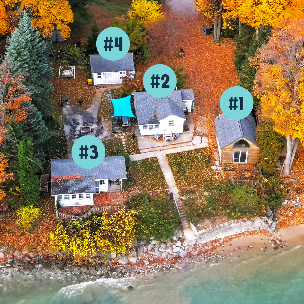 Cottage Map at Traverse City Cottage Co.